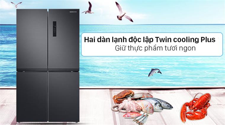 2. Tủ lạnh Samsung Inverter 488L RF48A4000B4/SV