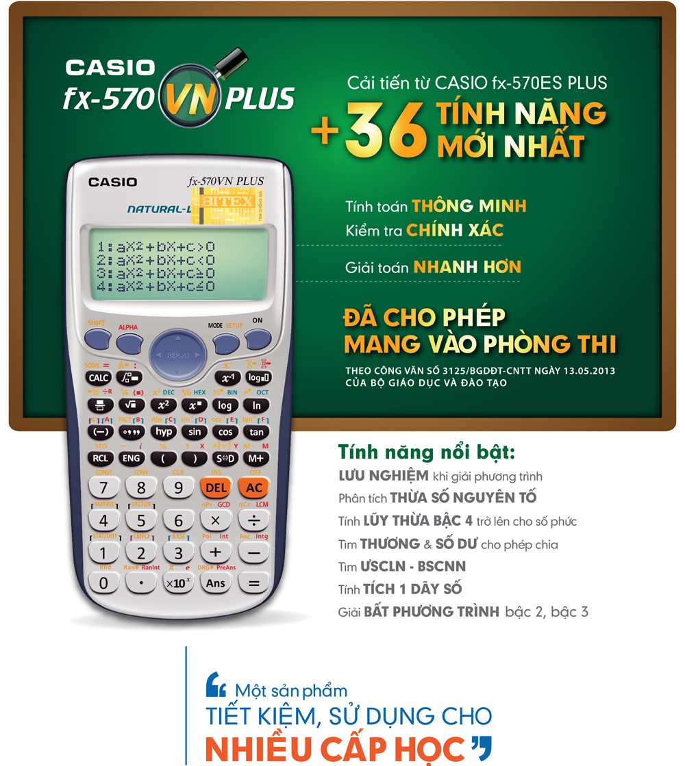 May tinh ca nhan Casio FX570VN plus