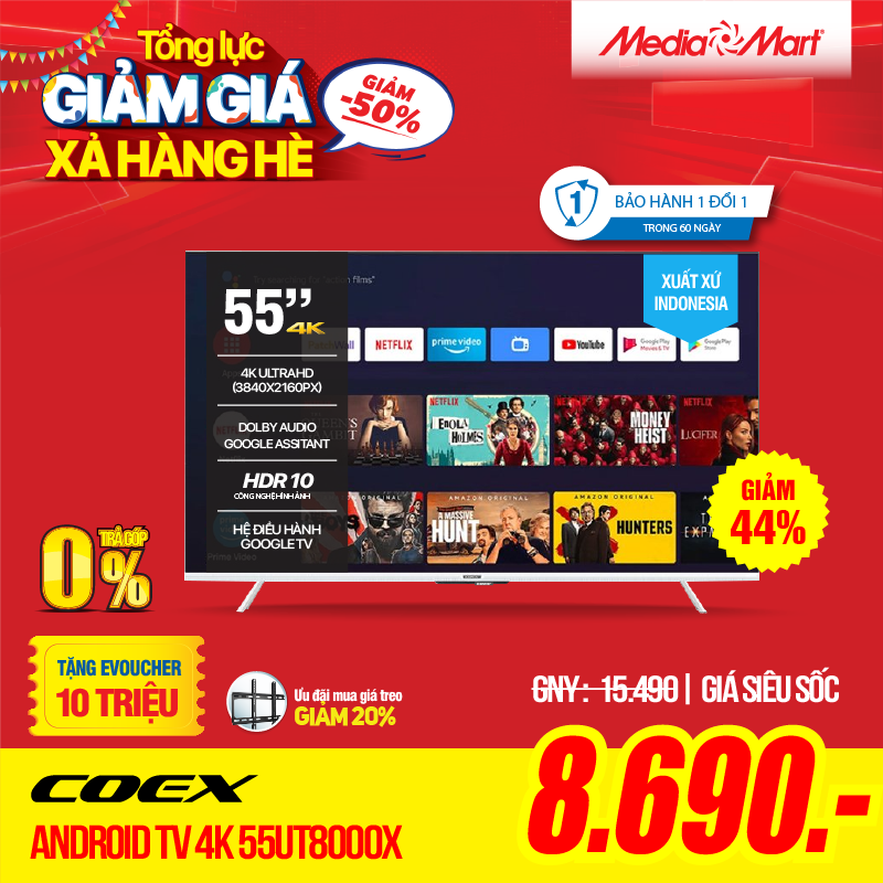 55UT8000X Android 10