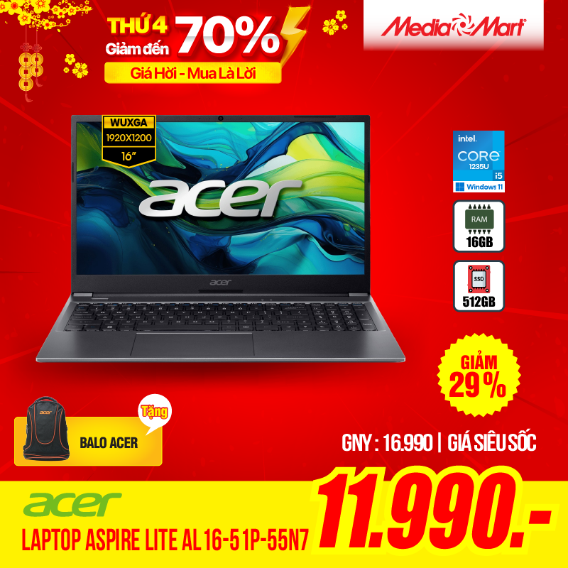 Acer Aspire Lite AL16-51P-55N7