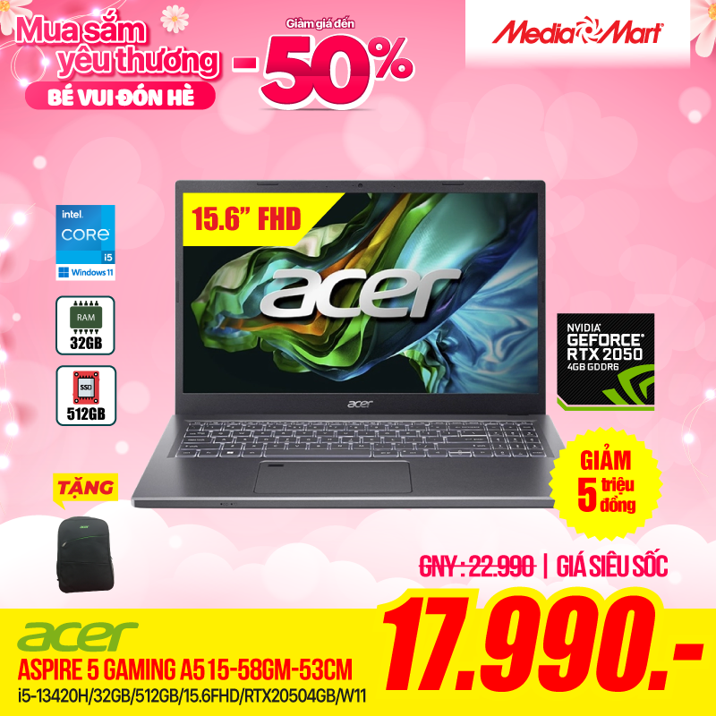 Acer Gaming Aspire 5 A515-58GM-53CM