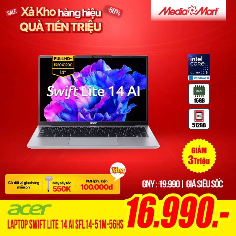 Acer Swift Lite 14 AI SFL14-51M-56HS