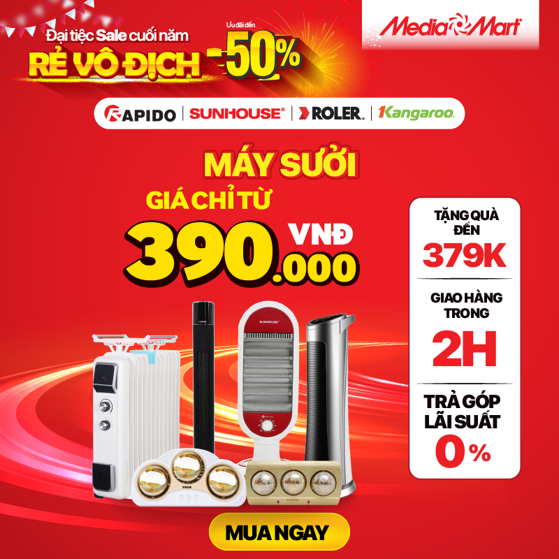 (All)Quạt sưởi Sale