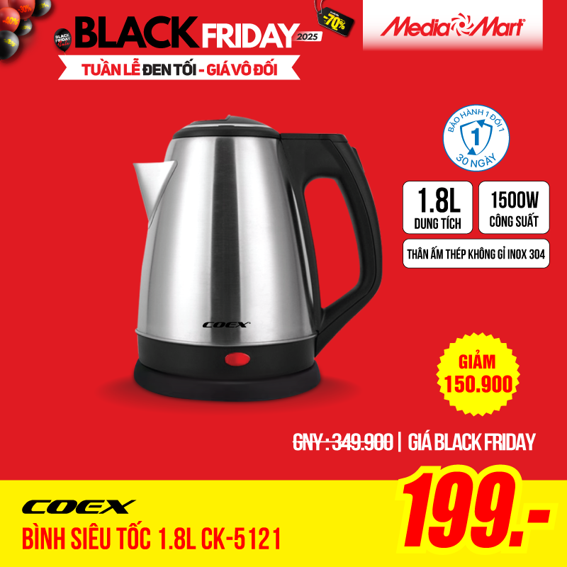 Ấm siêu tốc Coex CK-5121