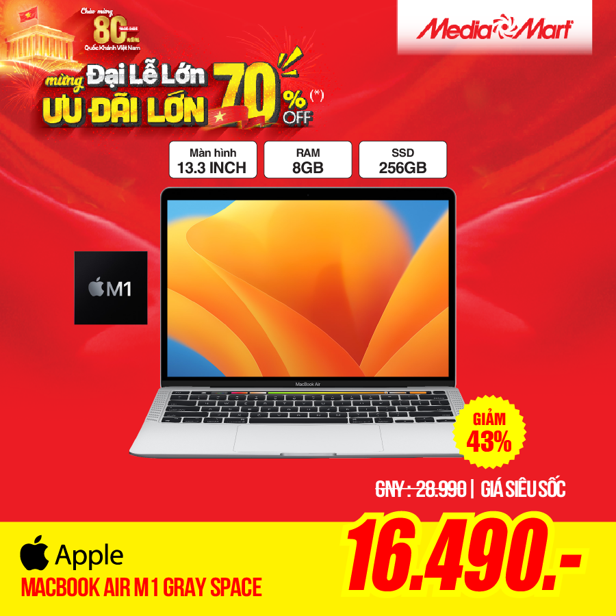 Apple Macbook Air M1 (MGN63) Gray Space