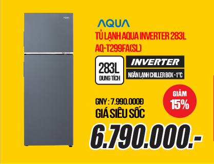 Aqua Inverter 283L AQR-T299FA(SL)