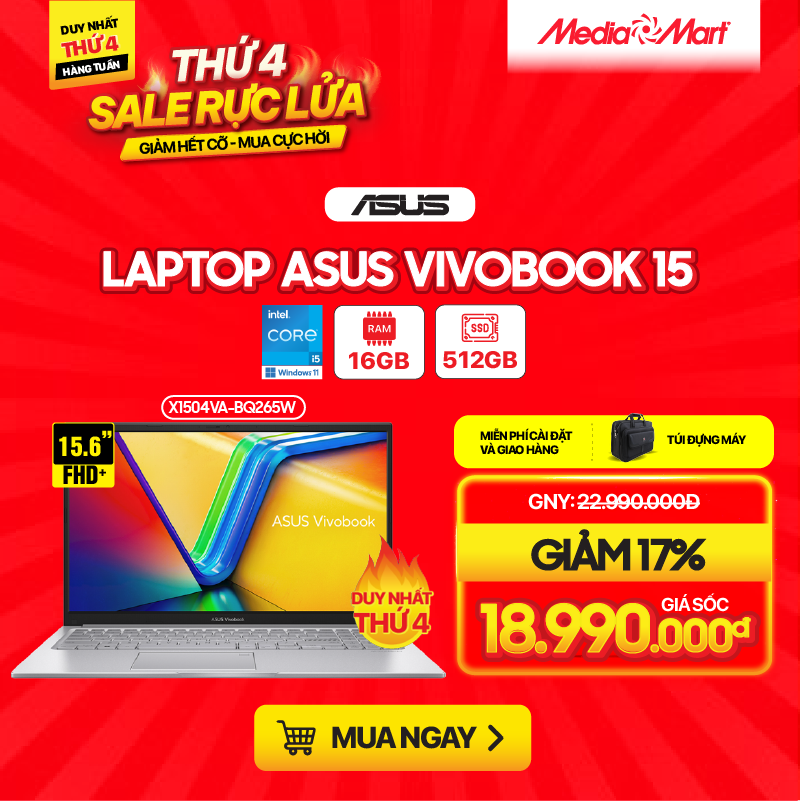 ASUS Vivobook 15 X1504VA-BQ265W