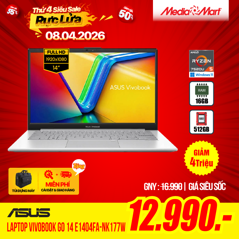 Asus Vivobook Go 14 E1404FA-NK177W