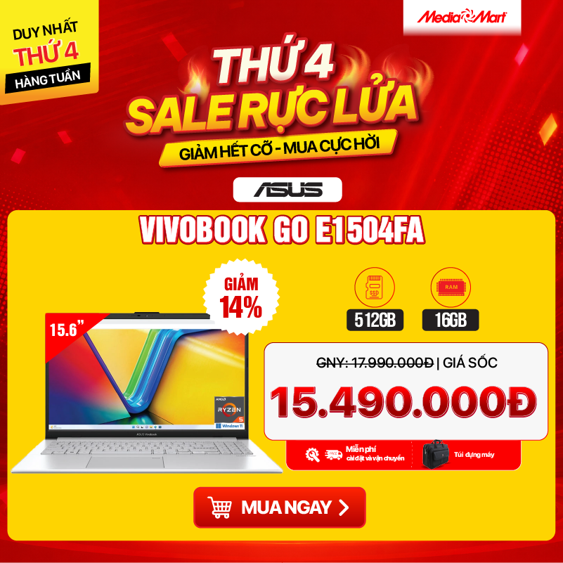 ASUS Vivobook Go E1504FA-BQ1150W