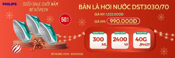 Bàn là hơi nước 2400W Philips DST3030/70