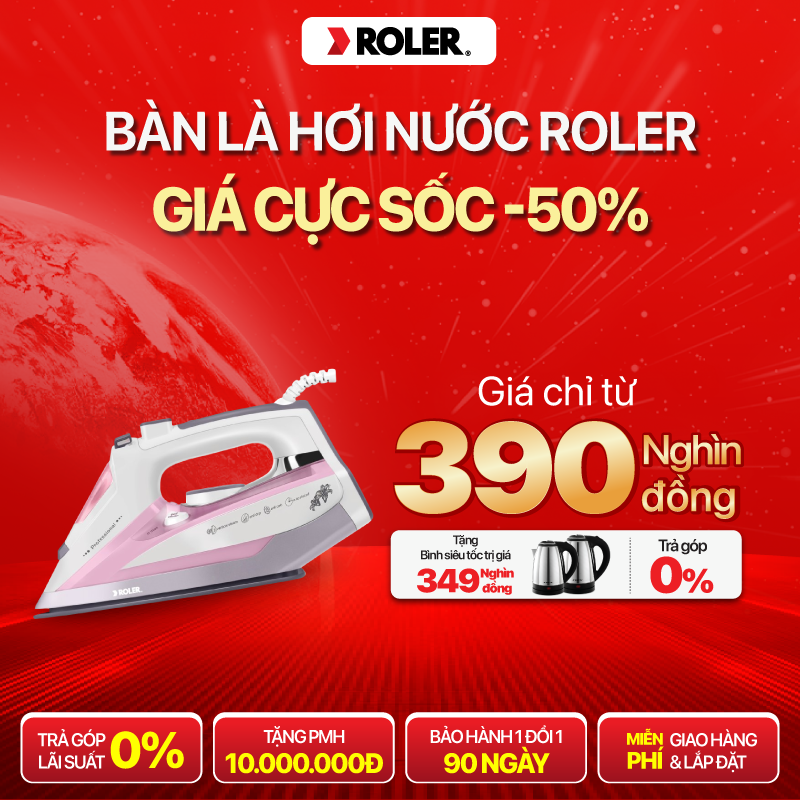 Bàn là Roler giá chỉ từ 390K