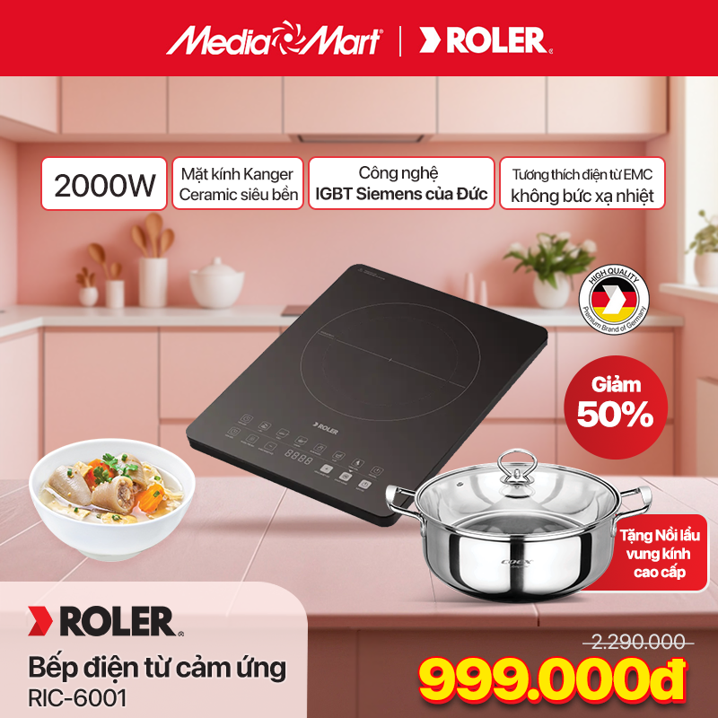 Bếp điện từ Roler RIC-6001