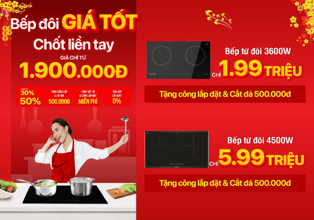 Bếp đôi giá tốt Chốt liền tay