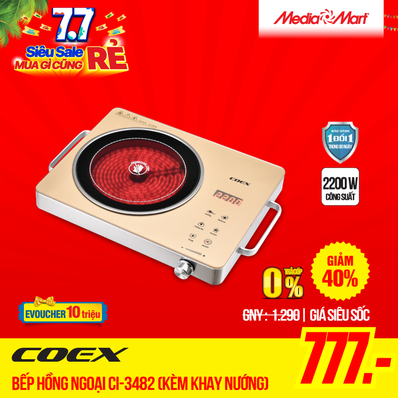Bếp hồng ngoại cảm ứng Coex CI-3482
