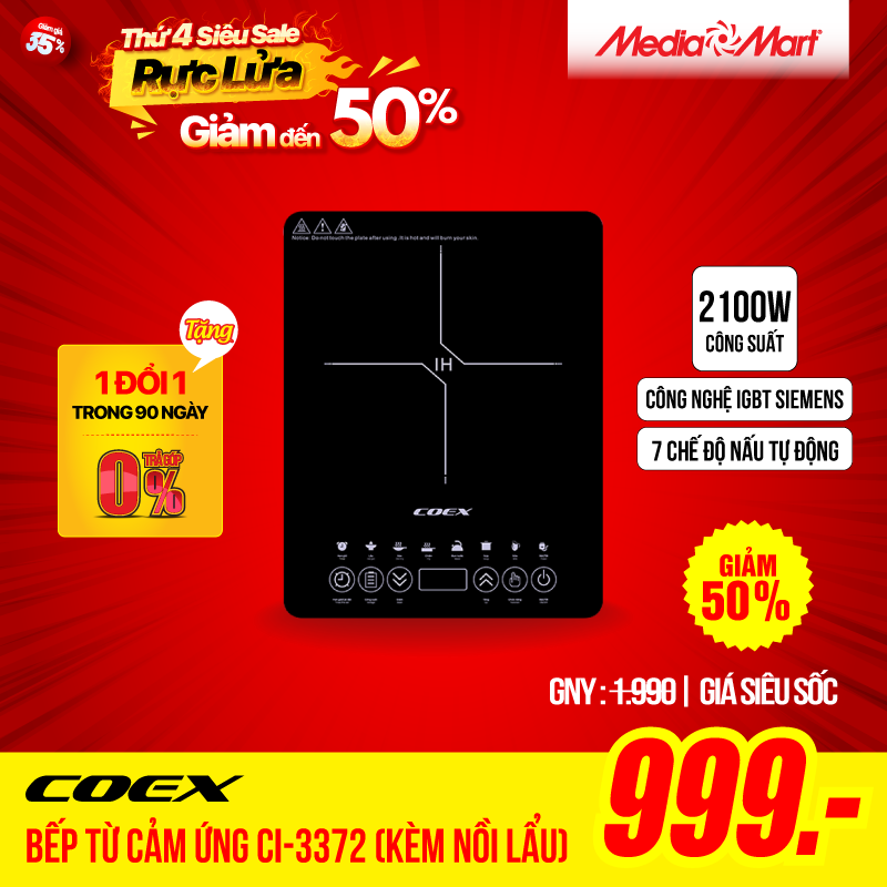 Bếp từ cảm ứng Coex CI-3372