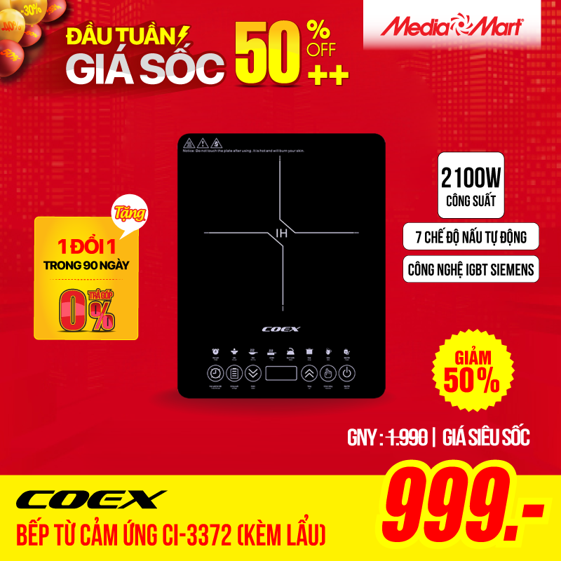 Bếp từ cảm ứng Coex CI-3372
