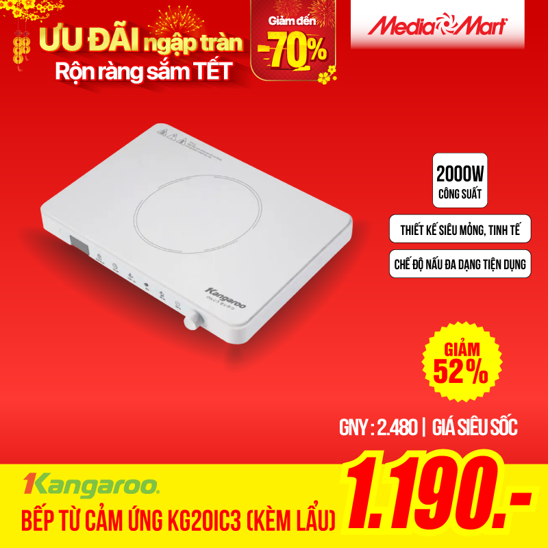 Bếp từ cảm ứng Kangaroo KG20IC3