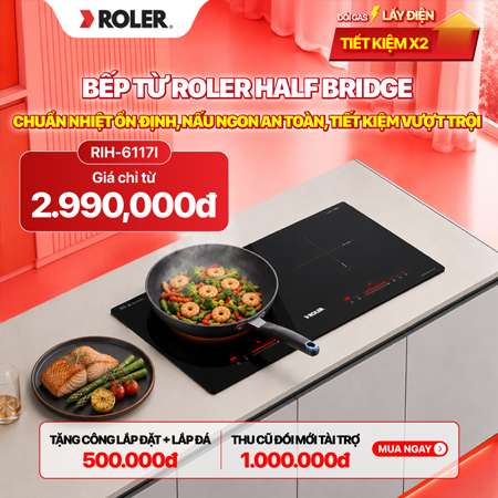 Bếp từ đôi Roler Sale