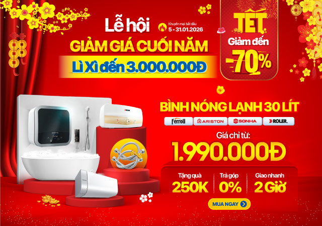 Bình nóng lạnh -50% (Xem ngay)