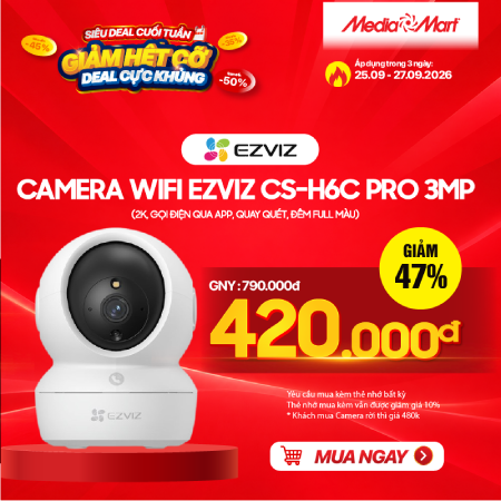 Camera Wifi Ezviz CS-H6C Pro 3MP