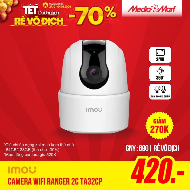 Camera wifi iMou Ranger 2C TA32CP