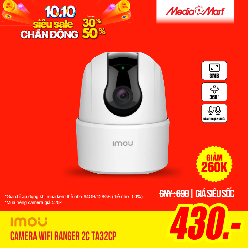 Camera wifi iMou Ranger 2C TA32CP