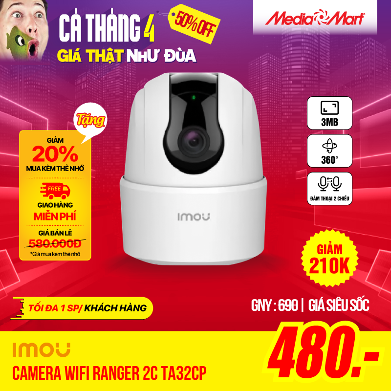 Camera wifi iMou Ranger 2C TA32CP