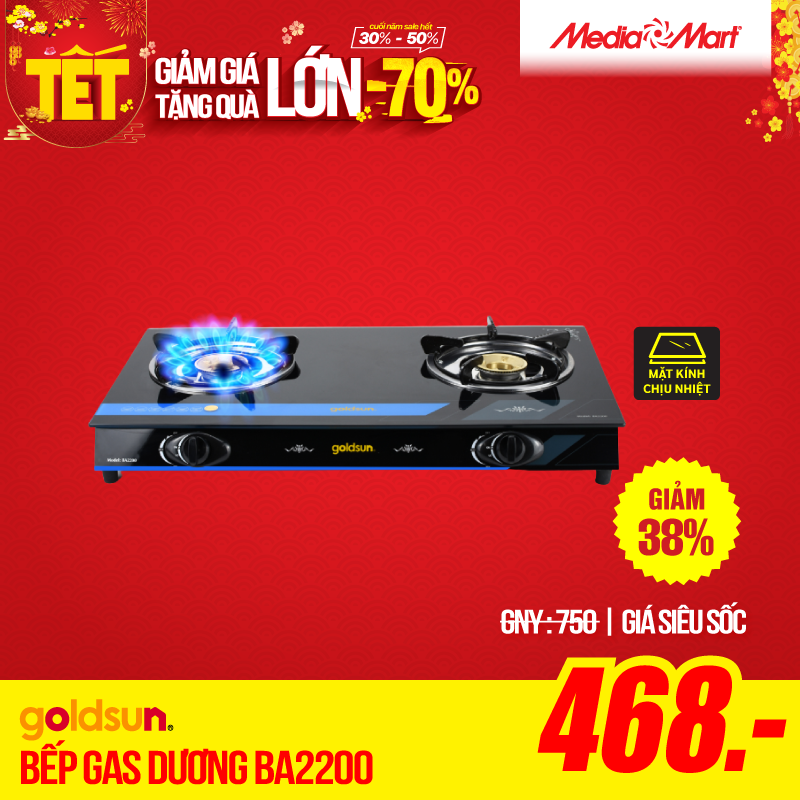 cate bếp gas BA2200