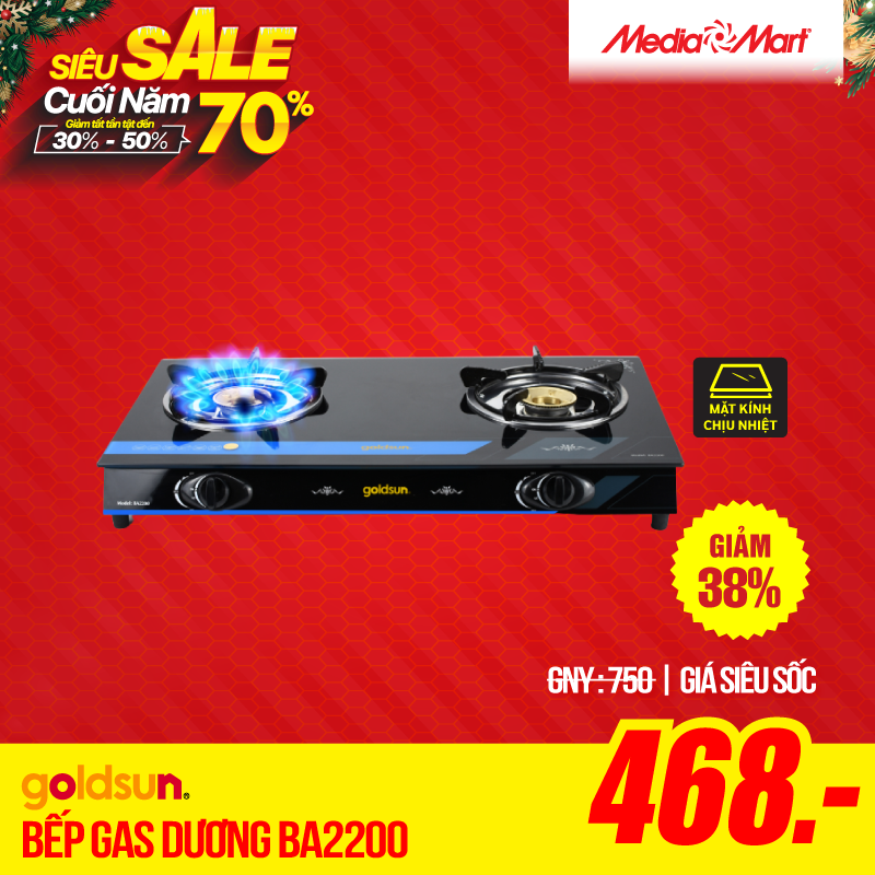 cate bếp gas BA2200