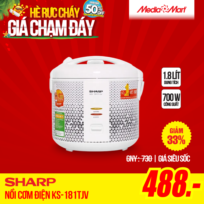 cate nồi cơm điện KS-181TJV