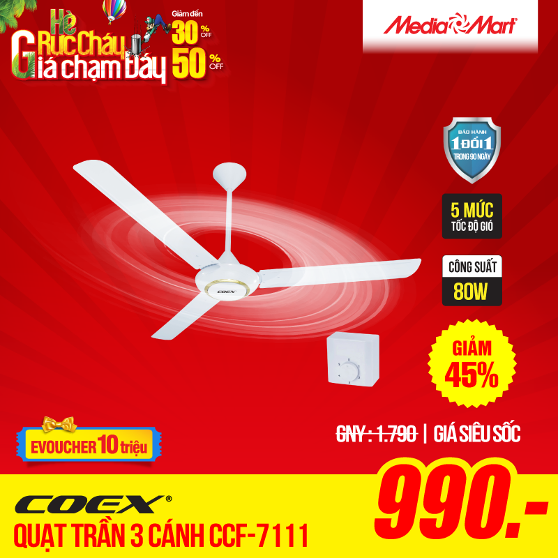 cate quạt trần 7111