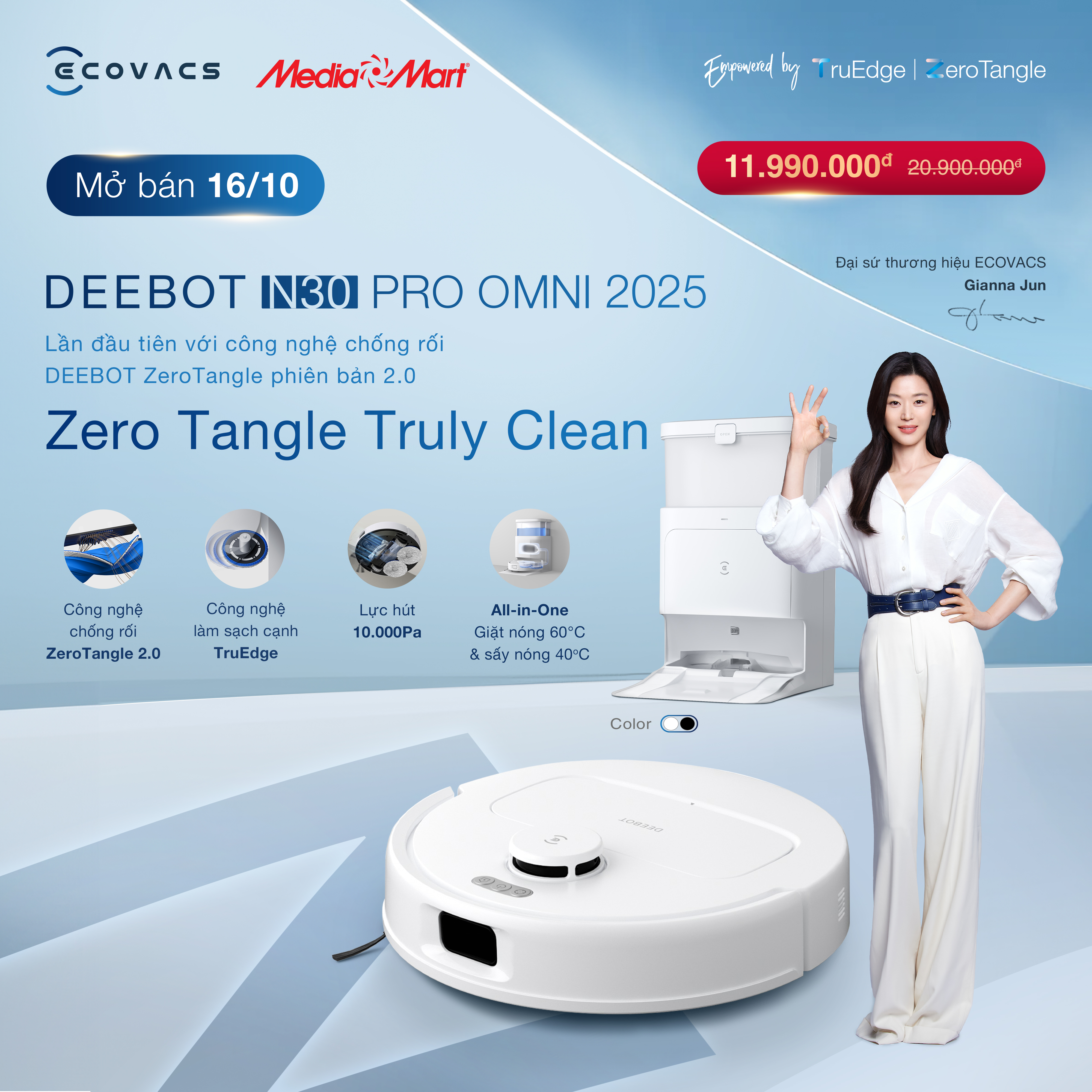 cate robot hút bụi N30 pro omni