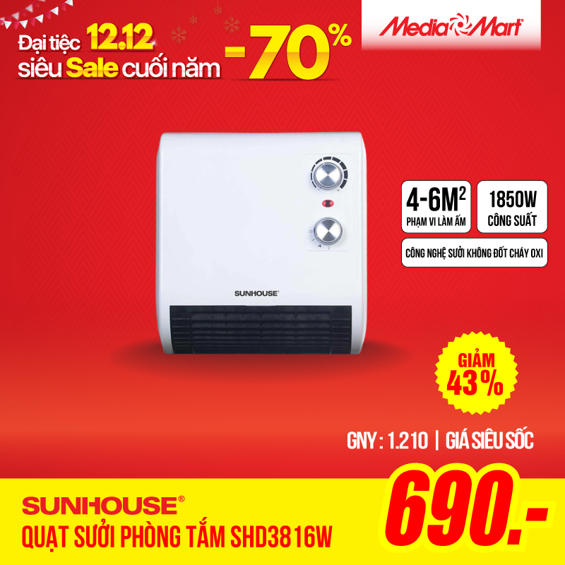 cate sưởi SHD3816W