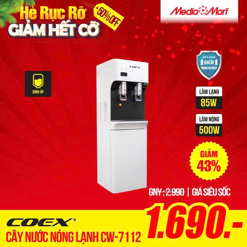 Cây nước nóng lạnh Coex CW-7112