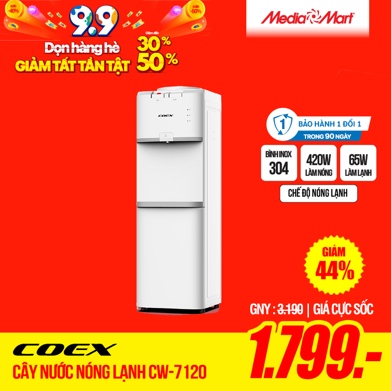Cây nước nóng lạnh Coex CW-7120