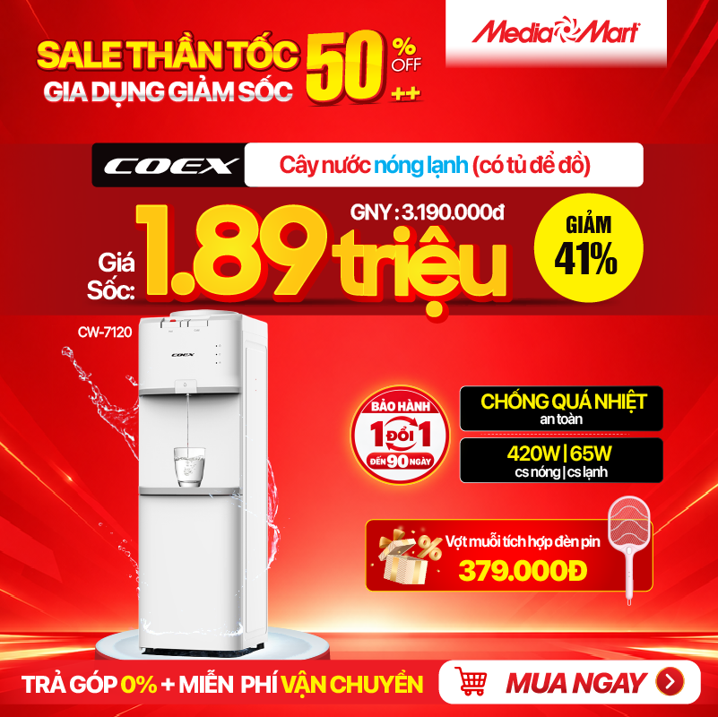Cây nước nóng lạnh Coex CW-7120