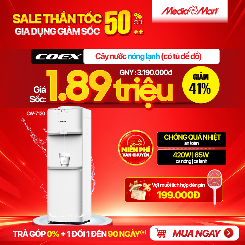 Cây nước nóng lạnh Coex CW-7120