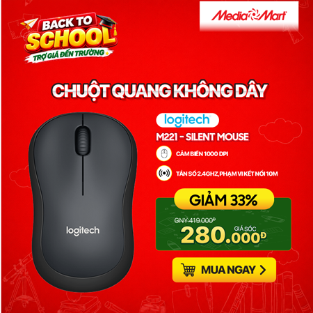 Chuột quang không dây Logitech M221