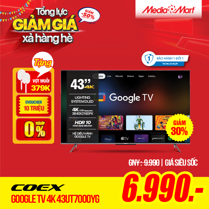 Coex Google TV 43UT7000YG