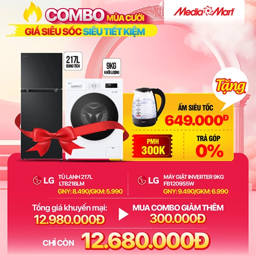 Combo Tủ lạnh Máy giặt LG - Mùa cưới