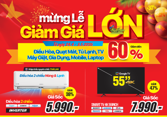 Đại lễ giảm sốc