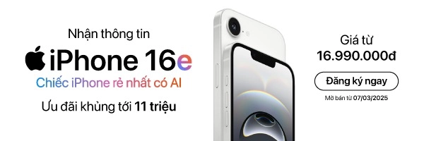 Đặt trước IPhone 16e - Rẻ nhất có AI