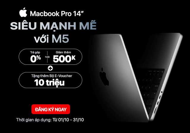 Đặt trước Macbook Pro 14 M5