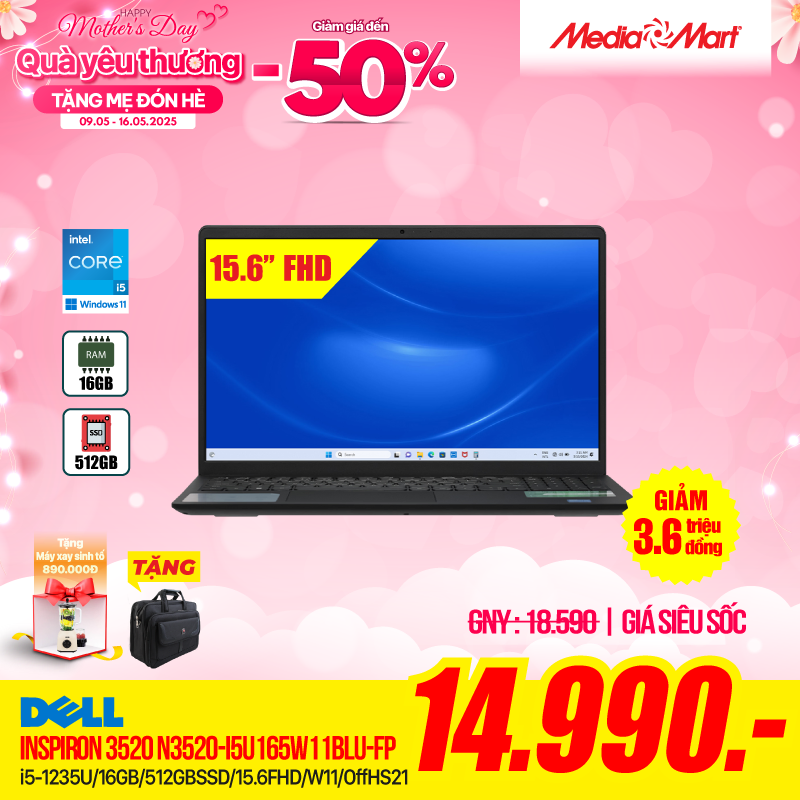 Dell Inspiron 3520 N3520-i5U165W11BLU-FP