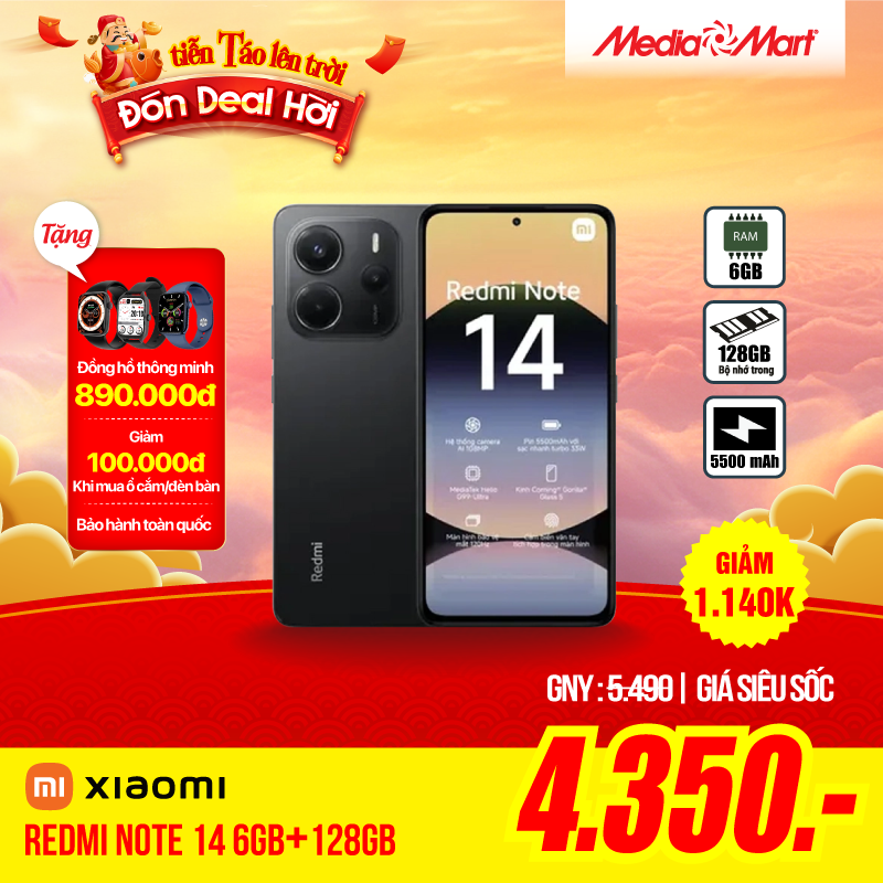 Điện thoại Xiaomi Redmi Note 14