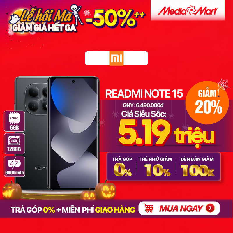 Điện thoại Xiaomi Redmi Note 15 (6+128GB)