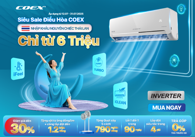 Điều hòa Coex - Mở bán