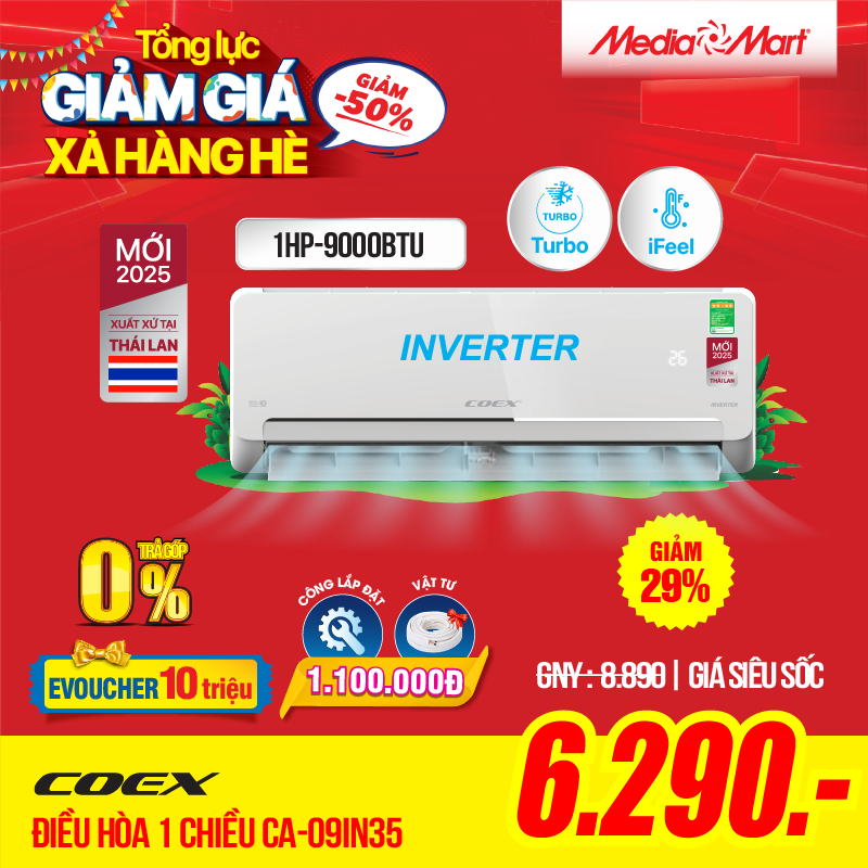 Điều hòa coex 9000btu-ca-09in35