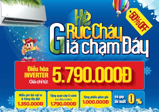 Điều hòa Inverter giá chỉ từ 5.490.000đ