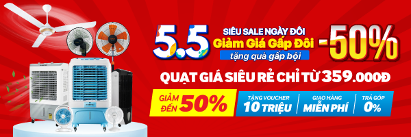Đón hè mua sớm giảm sâu quạt